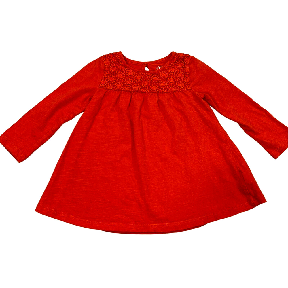 Authentic JK Khaki T Shirt Girls‎ 2T Top Orange Long Sleeve